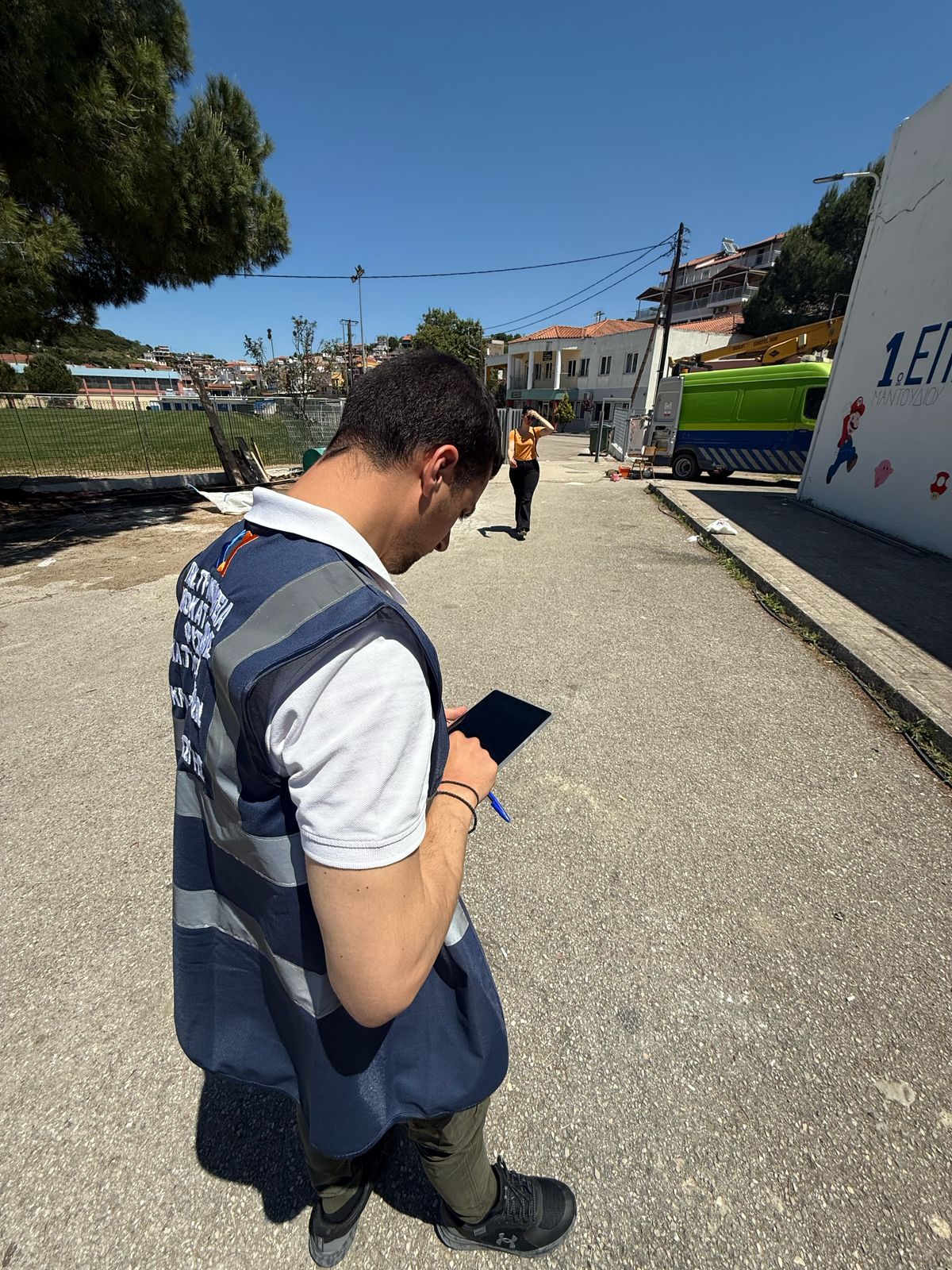 Κλιμάκιο της Διεύθυνσης Αποκατάστασης Επιπτώσεων Φυσικών Καταστροφών στην Εύβοια