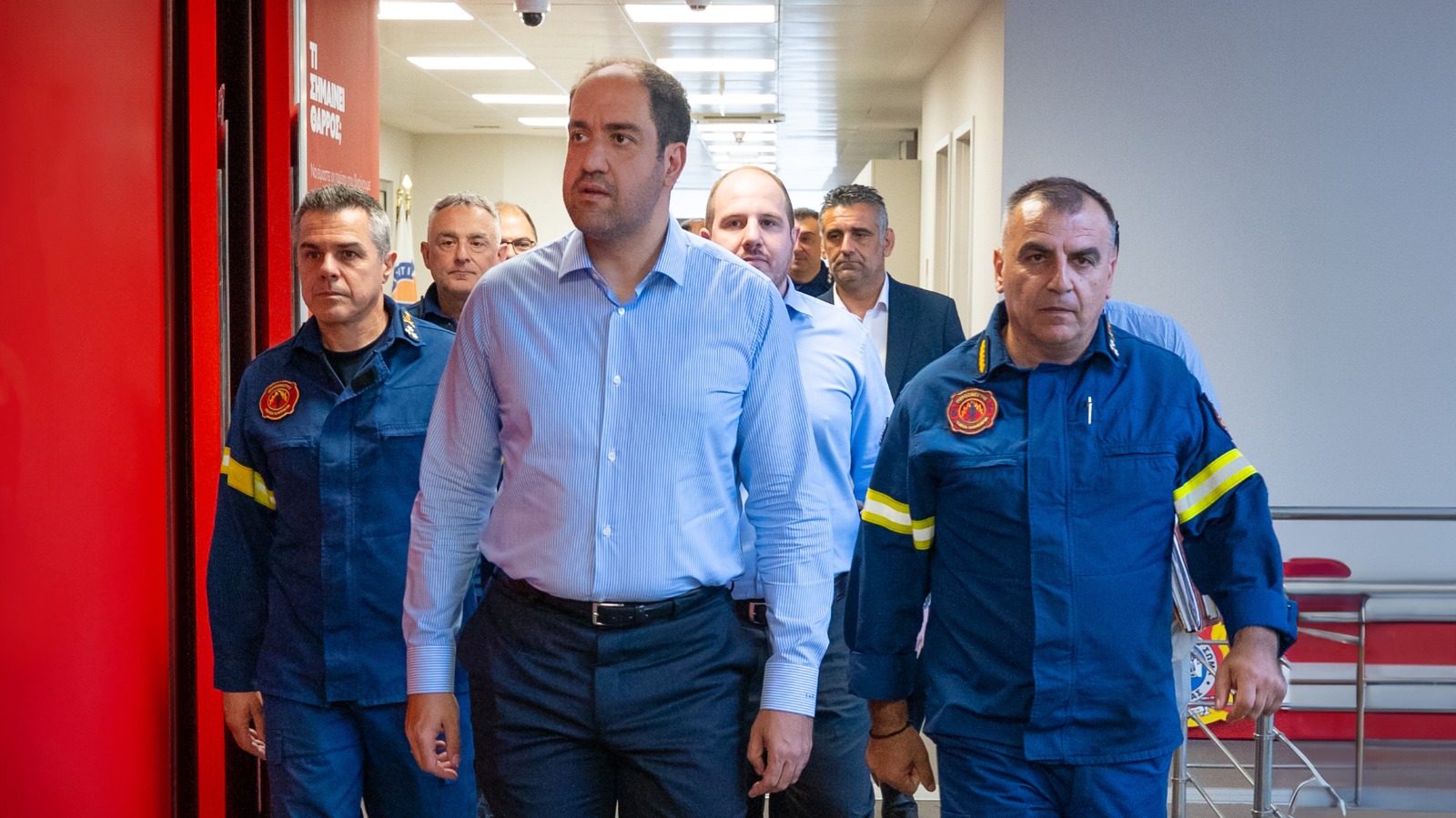  Επίσκεψη Υπουργού Κλιματικής Κρίσης και Πολιτικής Προστασίας Γιάννη Κεφαλογιάννη στο Αρχηγείο του Πυροσβεστικού Σώματος, το Περιφερειακό Κέντρο Επιχειρήσεων Αττικής και την Διεύθυνση Αντιμετώπισης Εγκλημάτων Εμπρησμού 