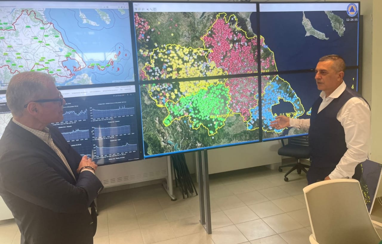 Ευρεία σύσκεψη υπό τον Υφυπουργό Κλιματικής Κρίσης και Πολιτικής Προστασίας, Ευάγγελο Τουρνά, για την προετοιμασία της αντιπυρικής περιόδου στην Περιφέρεια Θεσσαλίας
